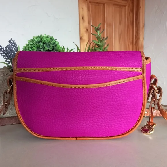 Dooney & Bourke Vogue Saddle Flap Bag 1990's - Picture 3 of 12